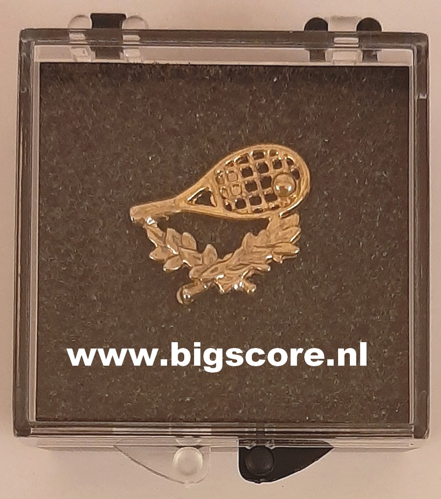 Tennis Pin Goud LAATSTE 2 OP=OP!!